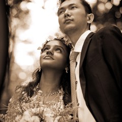 свадебный портрет пары