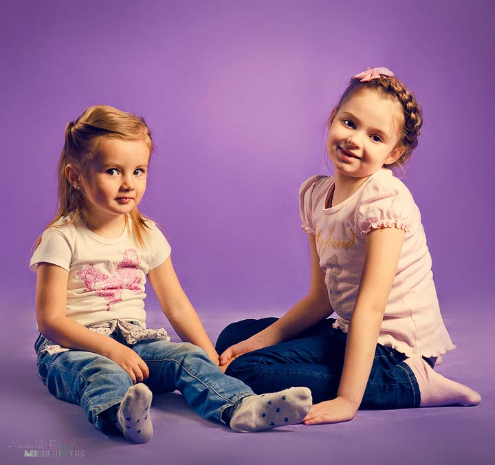 kids1 девочки в фотостудии