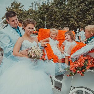 свадебный этюд с каретой